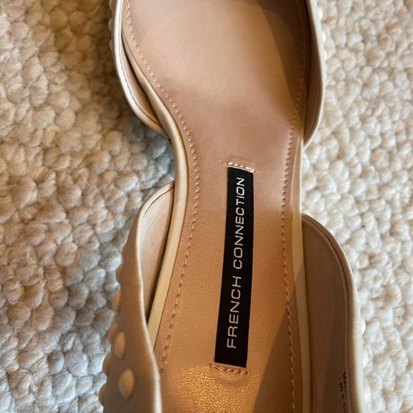 French Connection Ivory with White Beads Heels - Picture 5 of 7